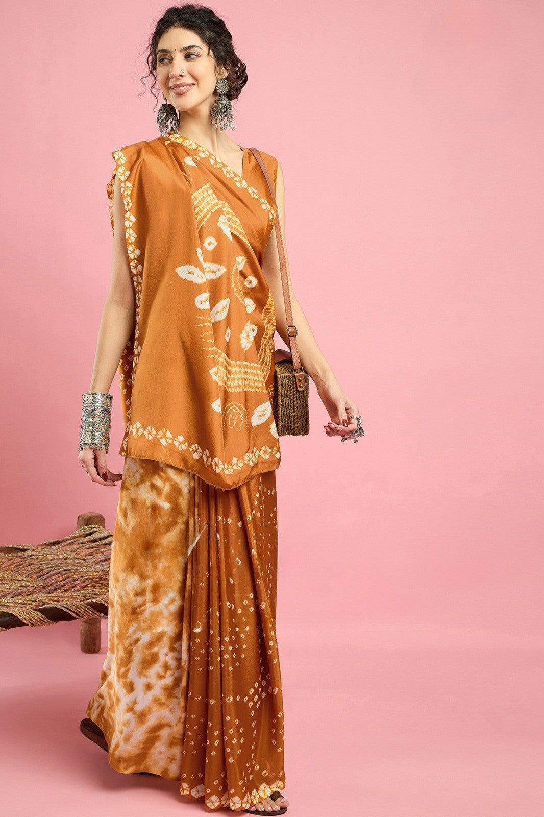 French Crepe Saree