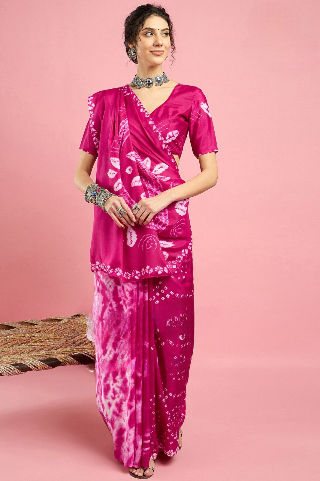 French Crepe Saree