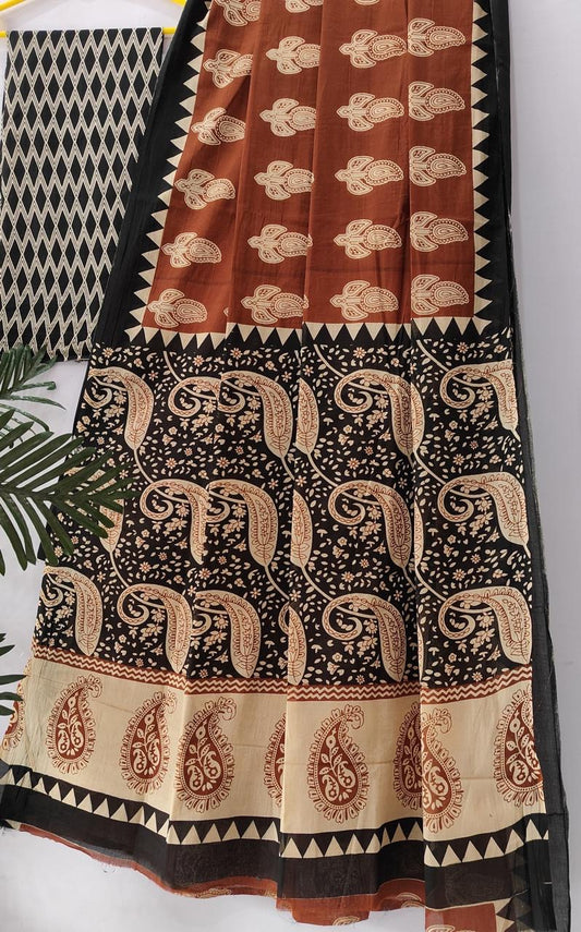 Pure mul mul cotton saree