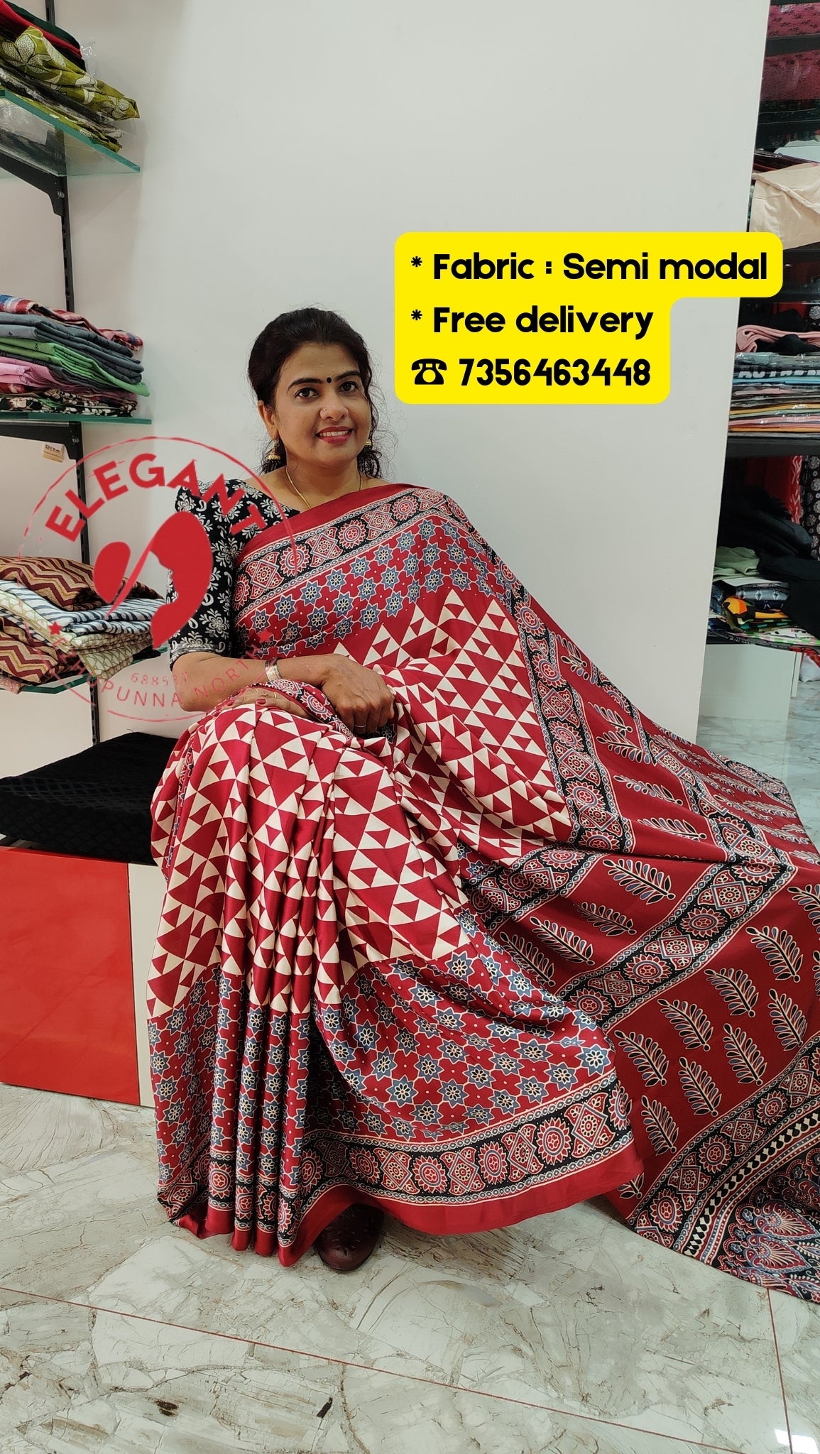 Semi modal silk saree