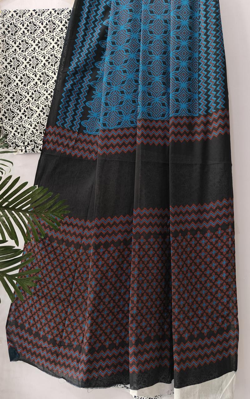 Pure mul mul cotton saree