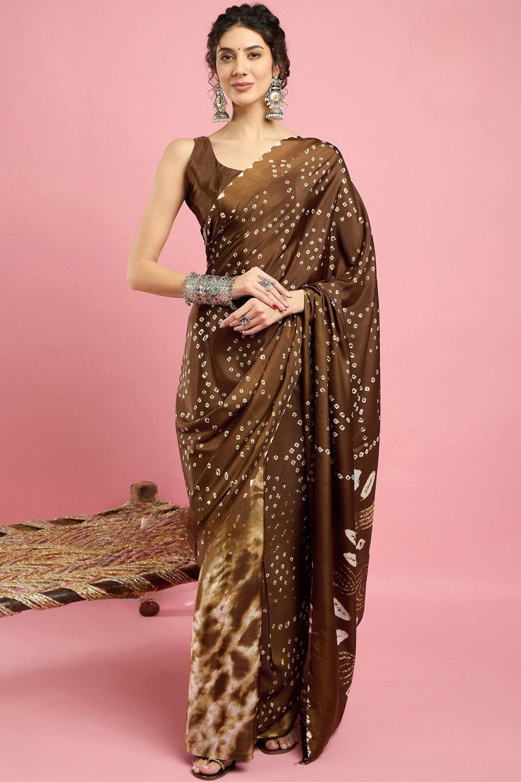 French Crepe Saree