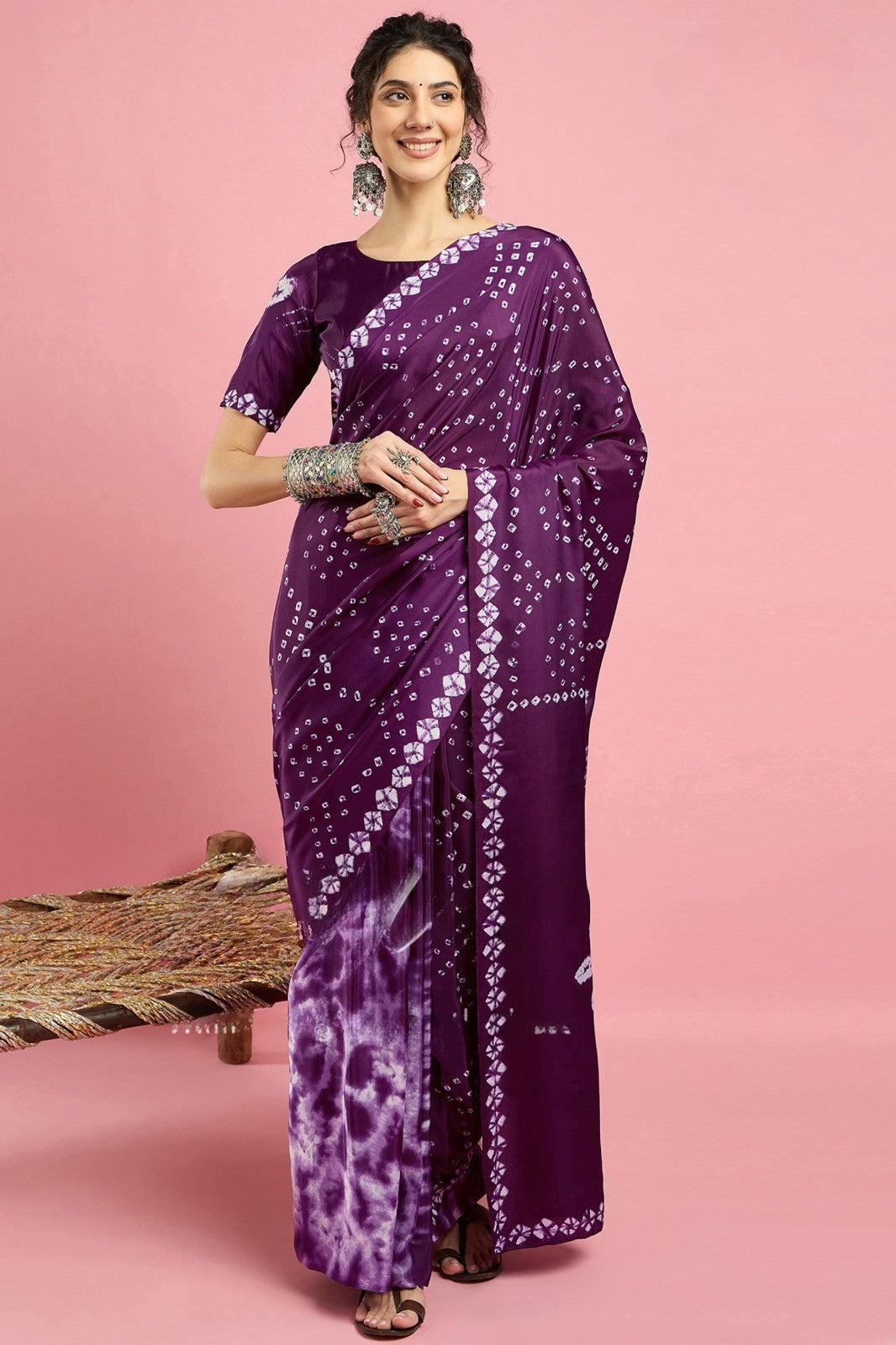 French Crepe Saree