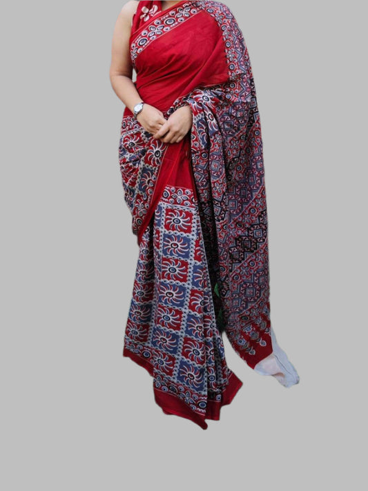 Pure mul mul cotton saree